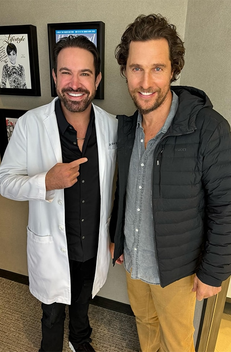 Dr. Sands with Matthew McConaughey