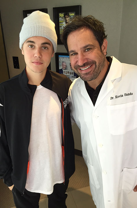 Dr. Sands with Justin Bieber